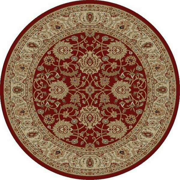 Concord Global Trading 7 ft. 10 in. Ankara Mahal - Round, Red 65509